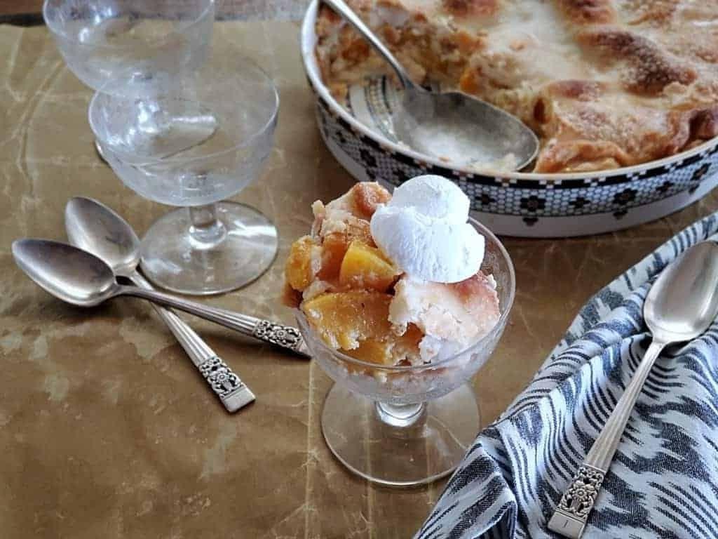 Sour Cream Peach Cobbler