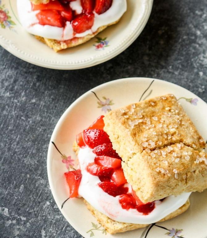 Sour Cream Strawberry Shortcake