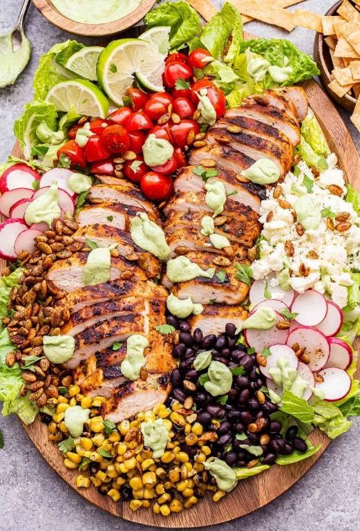 Southwest Chicken Salad with Avocado Dressing