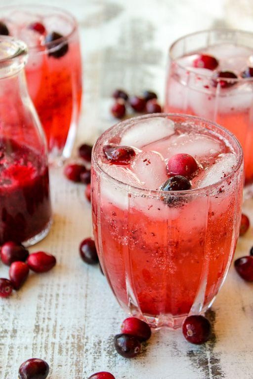 Sparkling Cranberry Vodka Spritzer