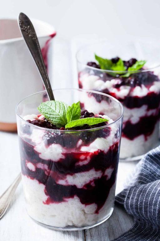 Spearmint and Coconut Rice Pudding