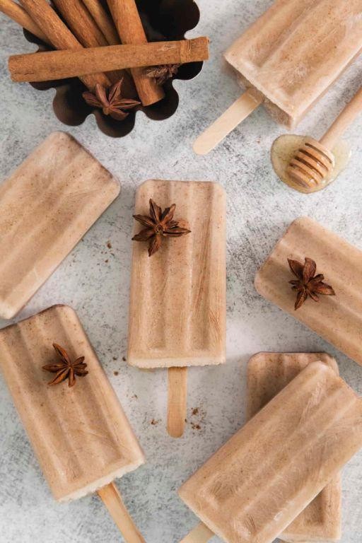Spiced Chai Yogurt Popsicles