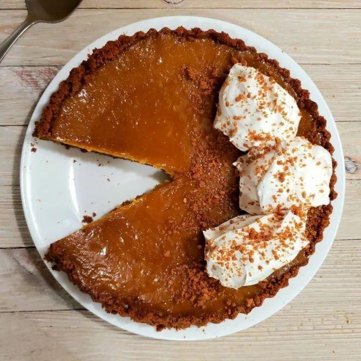 Spiced Hubbard Squash Pie