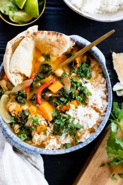 Spiced Sweet Potato and Coconut Milk Crockpot Dish