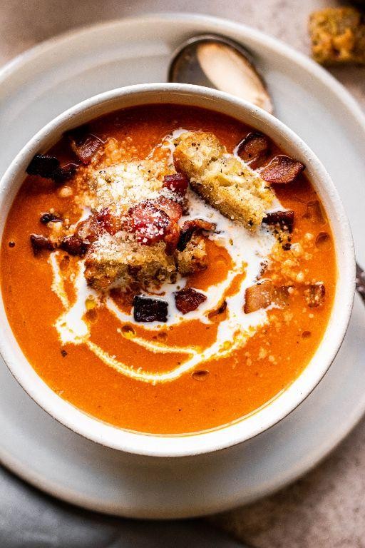 Spicy Bacon and Tomato Bisque