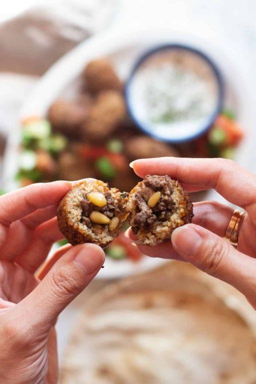 Spicy Beef and Pine Nut Kibbeh