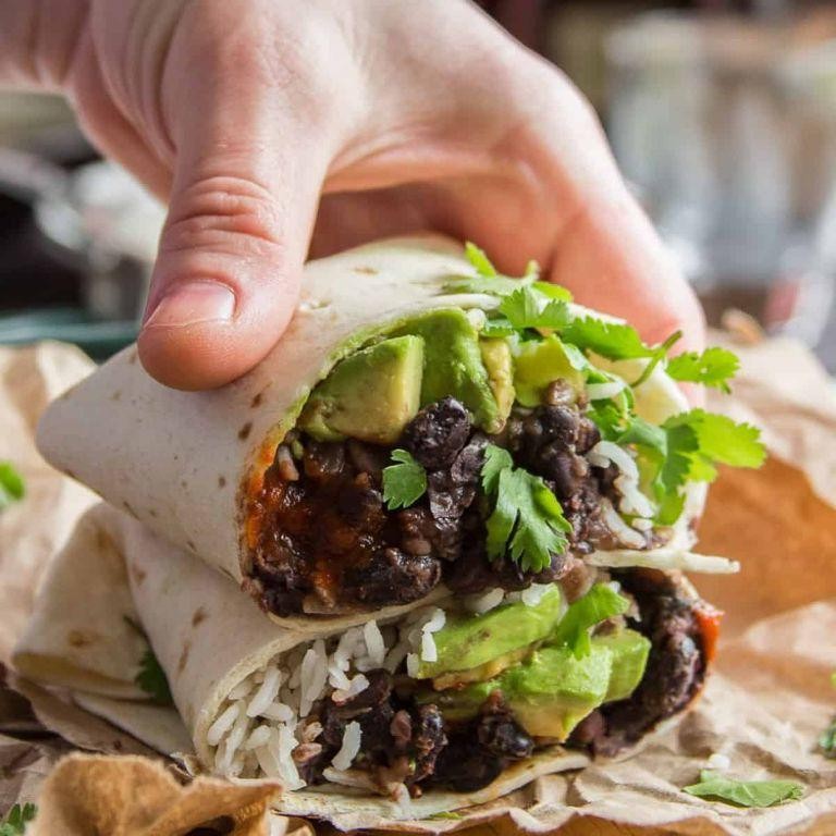 Spicy Black Bean Factor Burrito