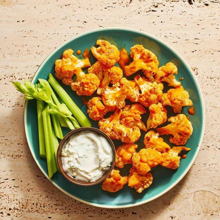 Spicy Buffalo Cauliflower Bites