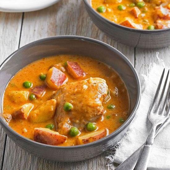 Spicy Cajun Chicken and Potato Crockpot Stew