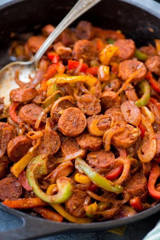 Spicy Cajun Sausage and Peppers Stir-Fry