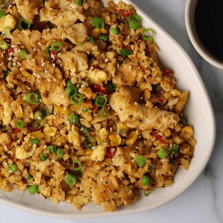 Spicy Chicken and Cauliflower Rice Stir-Fry