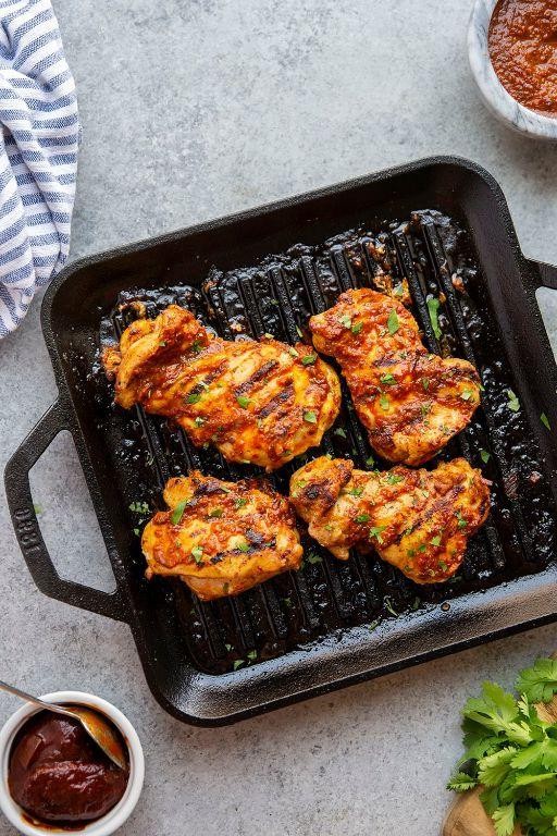 Spicy Chipotle BBQ Chicken Thighs