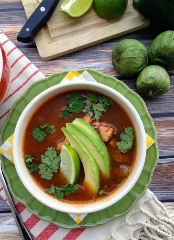 Spicy Chipotle Pork Posole with Lime