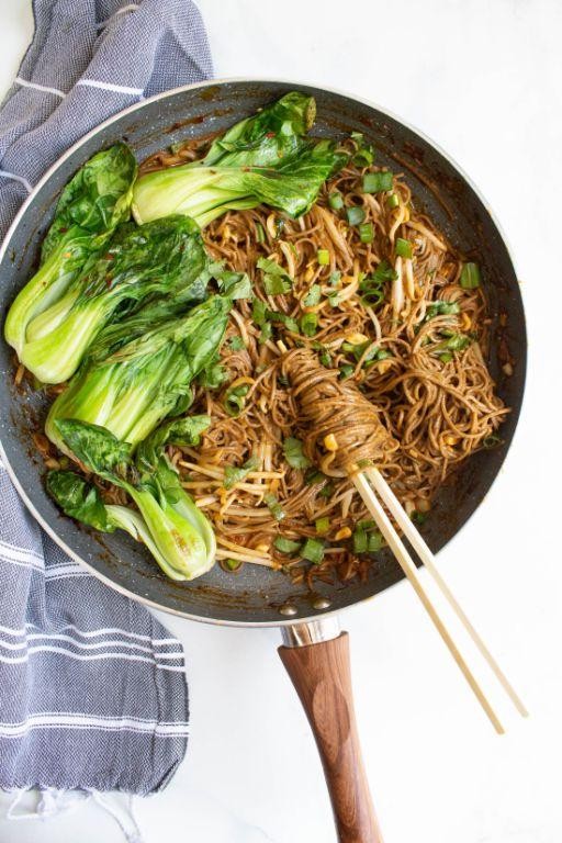 Spicy Garlic Ramen with Bok Choy