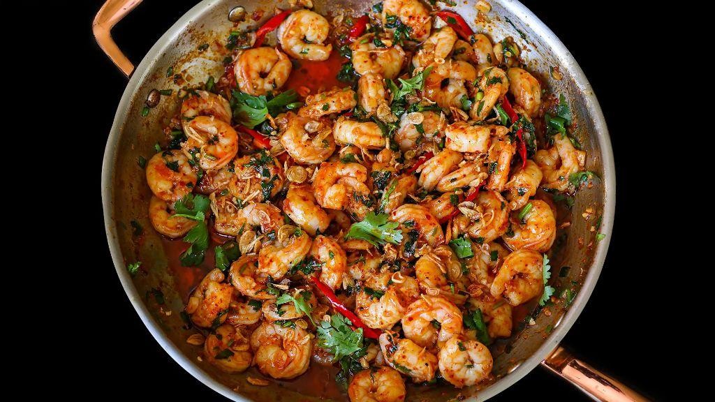 Spicy Garlic Shrimp Stir Fry