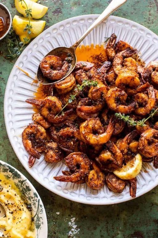 Spicy Honey Butter Shrimp Pasta
