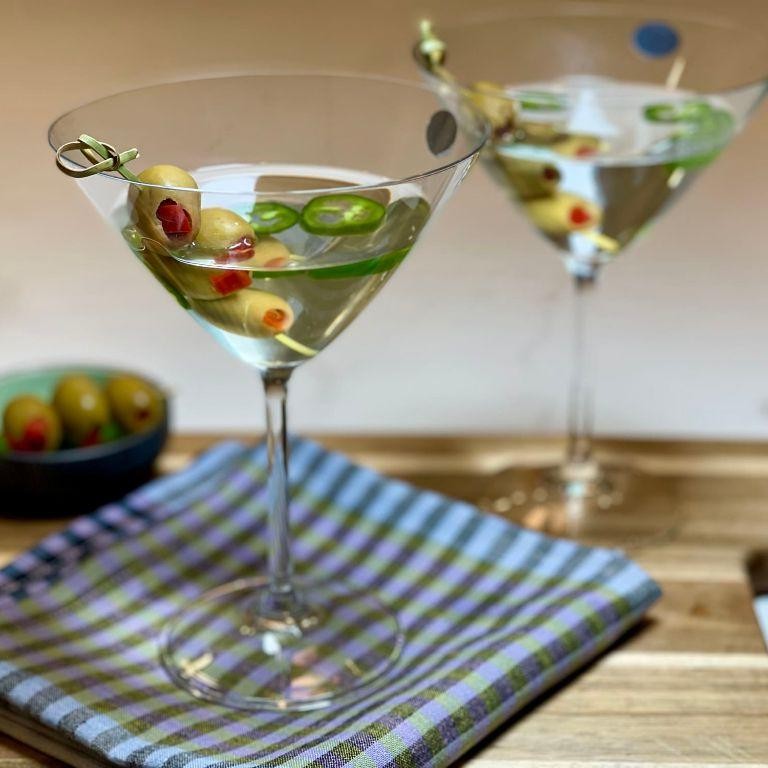 Spicy Jalapeño Dirty Martini