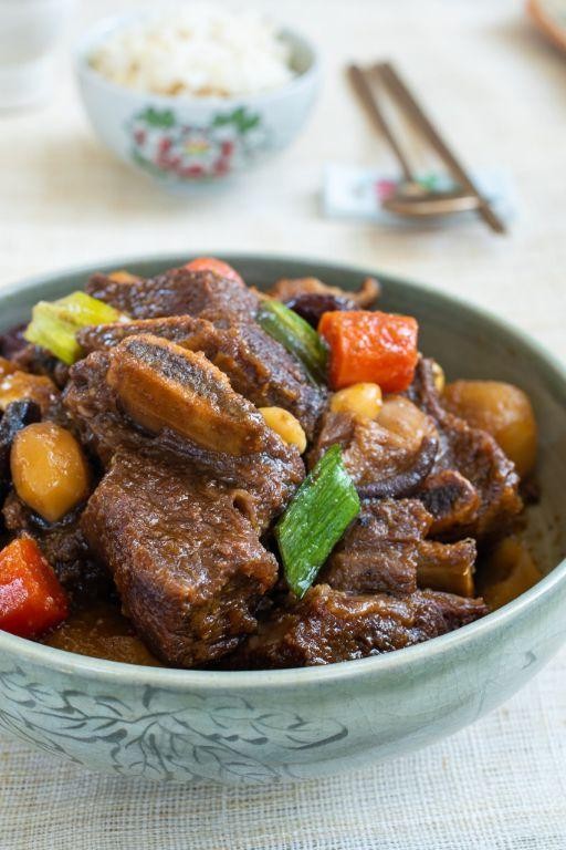 Spicy Korean Braised Beef Cubes