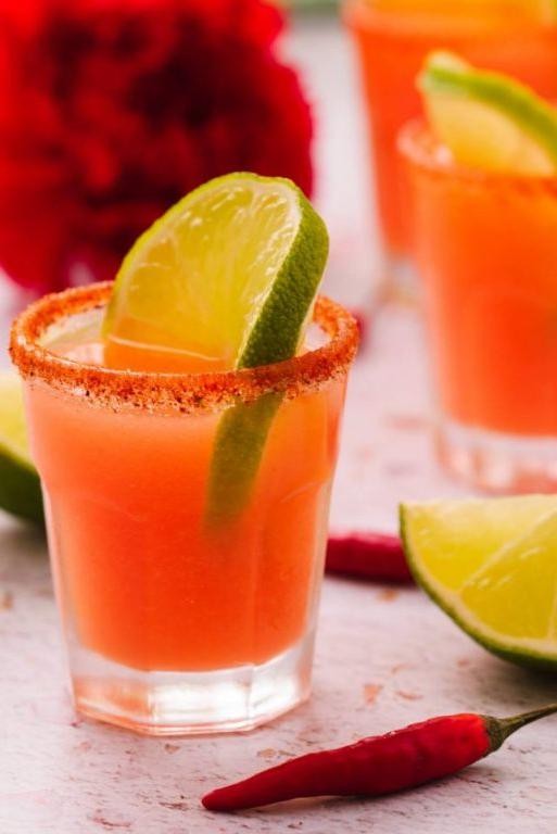 Spicy Mango Margarita Candy Shot