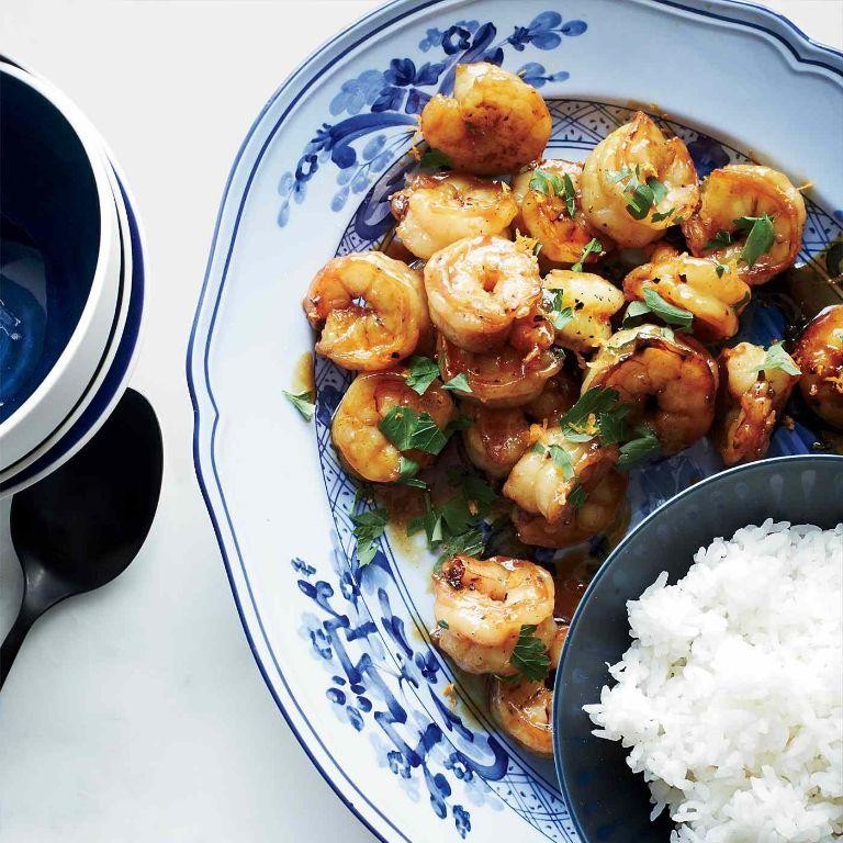 Spicy Orange Glazed Shrimp