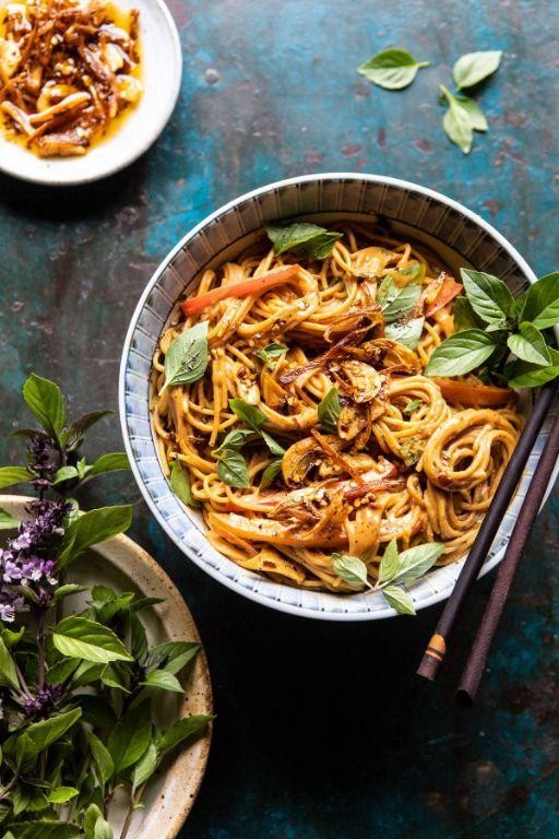 Spicy Peanut Noodle Stir Fry