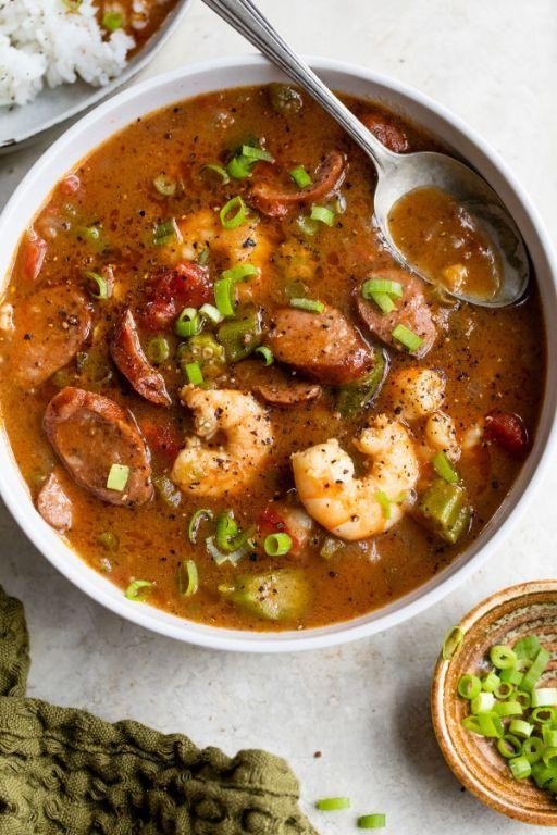 Spicy Shrimp and Sausage Gumbo
