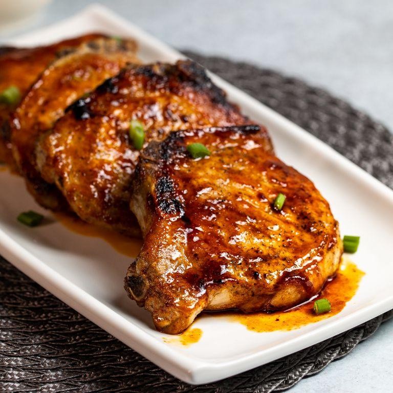 Spicy Sriracha Honey Pork Chops