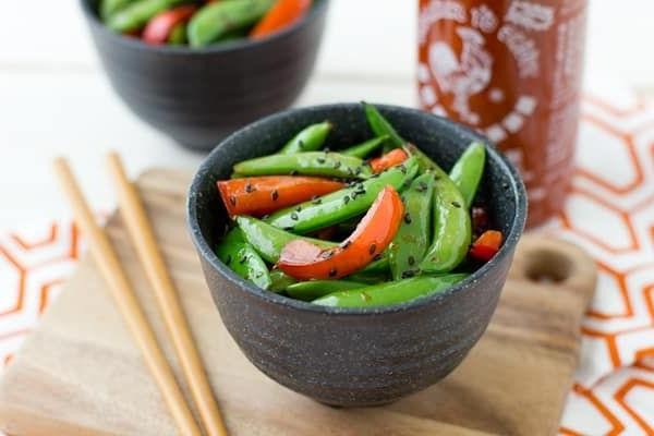 Spicy Sriracha Pea Salad