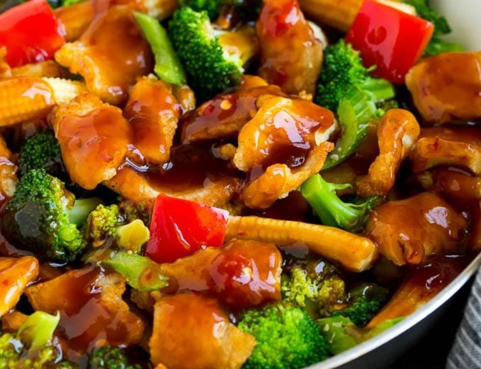 Spicy Szechuan Chicken and Broccoli
