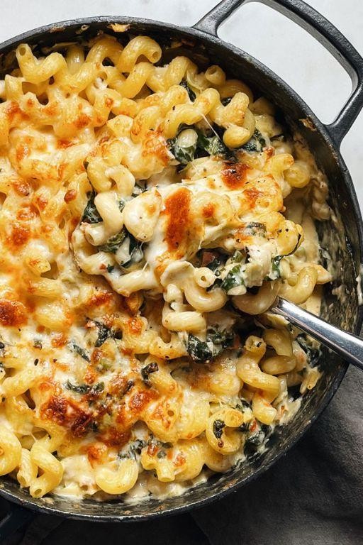 Spinach and Artichoke Cheese Pasta