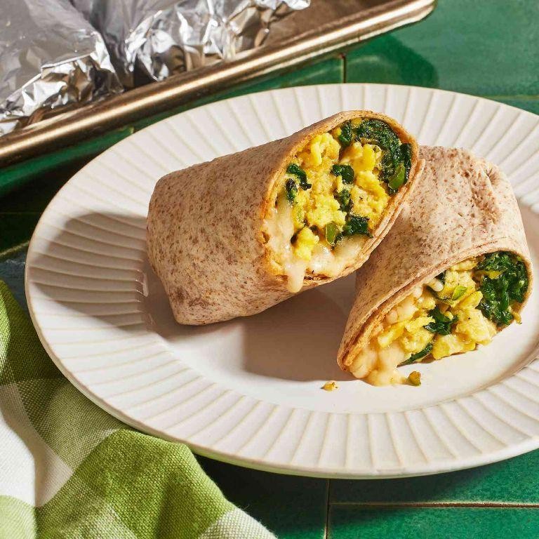 Spinach and Egg Breakfast Burrito