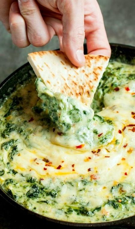 Spinach and Shrimp Dip with Cream Cheese