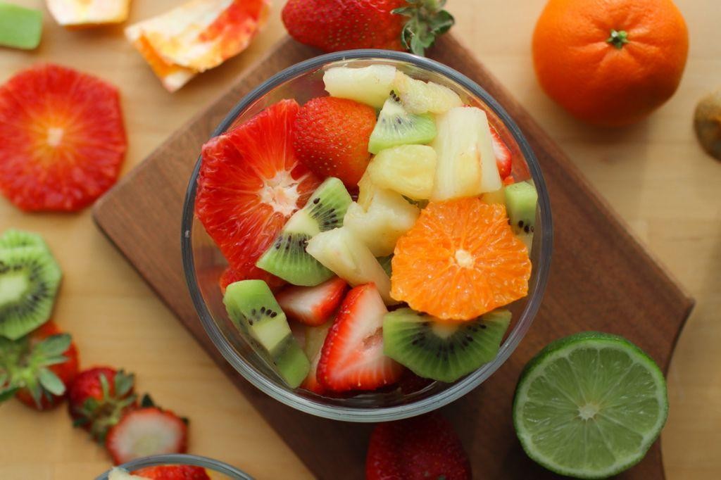 Spring Medley Easter Fruit Salad with Kiwi and Pineapple