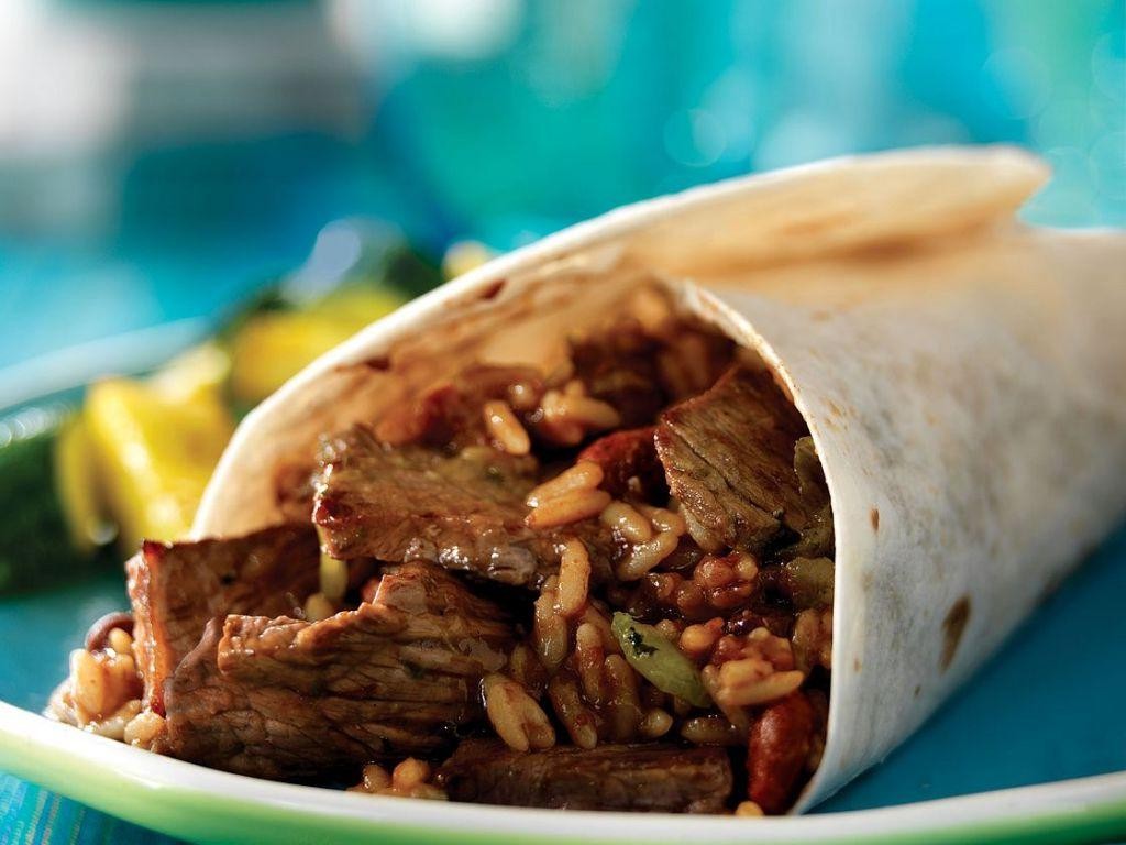 Steak and Bean Burritos