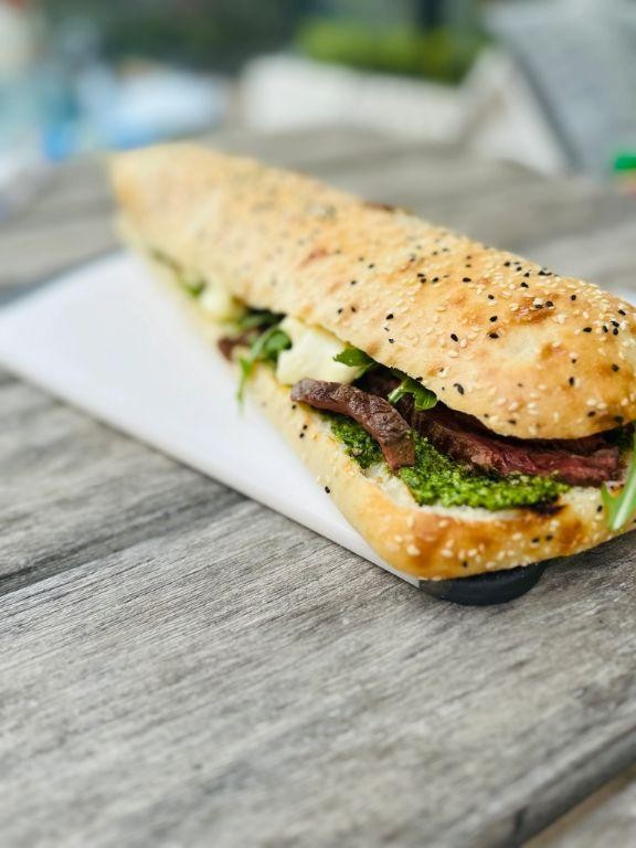 Steak and Pesto Panini
