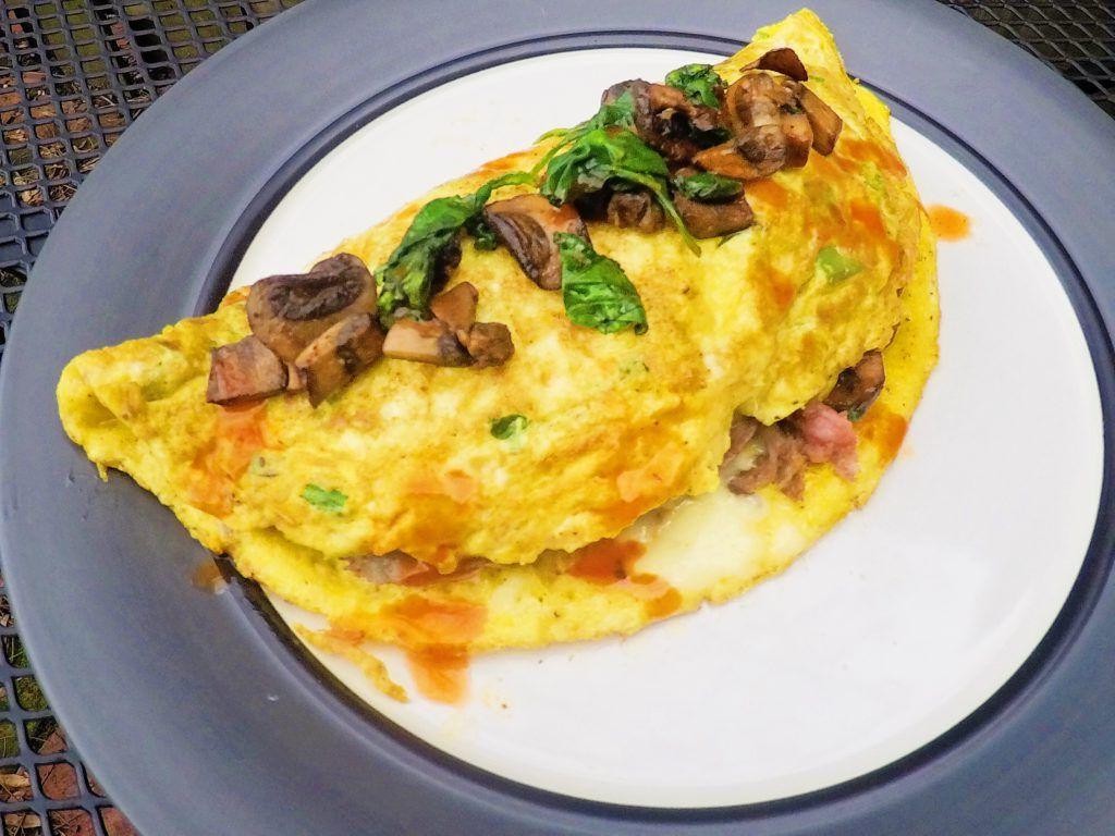 Steak and Spinach Omelette