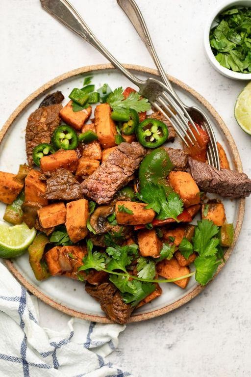 Steak and Sweet Potato Skillet