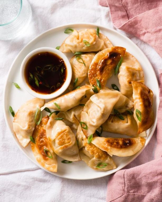 Steamed Chicken and Vegetable Pot Stickers