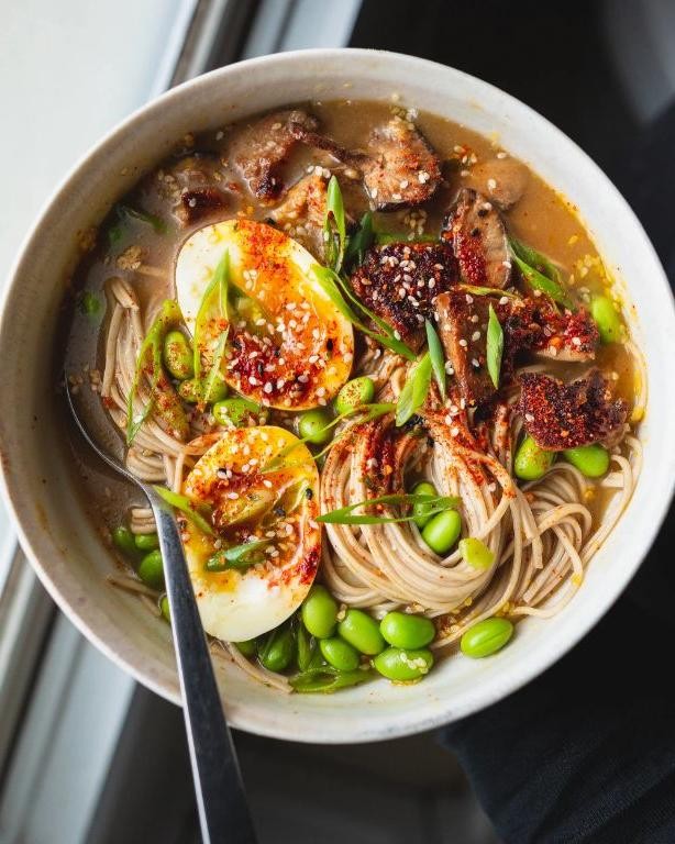 Stimpak-Infused Broth with Mirelurk Noodles