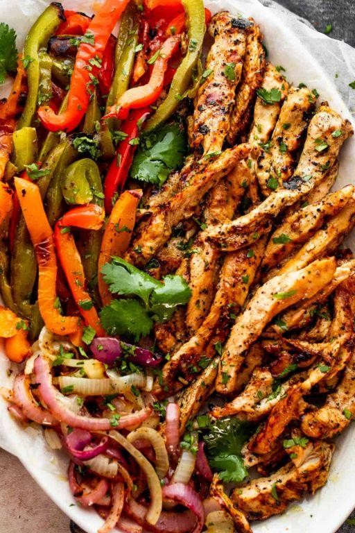 Stove-Grilled Chicken Fajita Strips