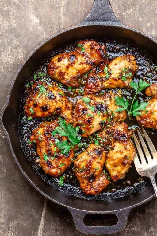 Stove-Grilled Chicken with Balsamic Glaze