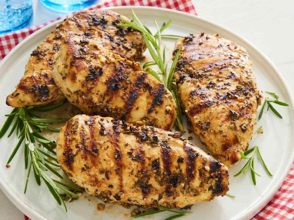 Stove-Grilled Chicken with Rosemary and Thyme