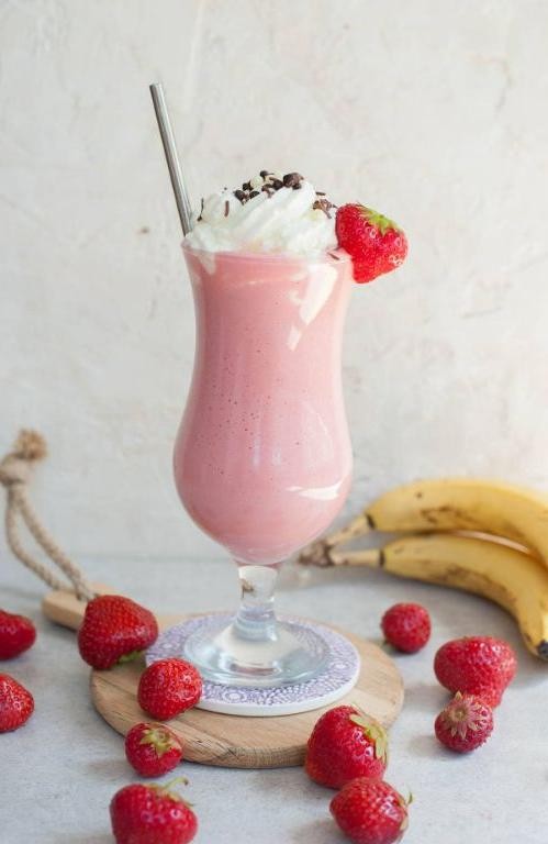 Strawberry Banana Milkshake