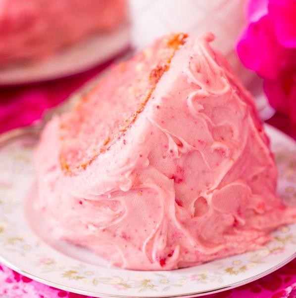 Strawberry Bundt Cake with Cake Mix
