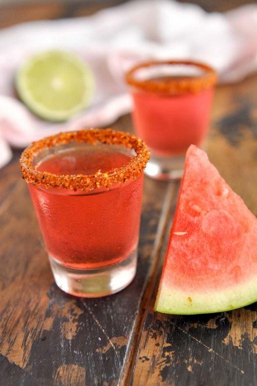 Strawberry Chamoy Candy Shot