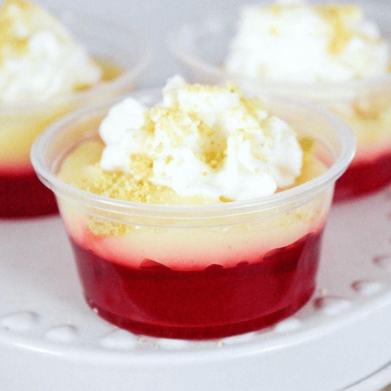 Strawberry Cheesecake Jello Shots