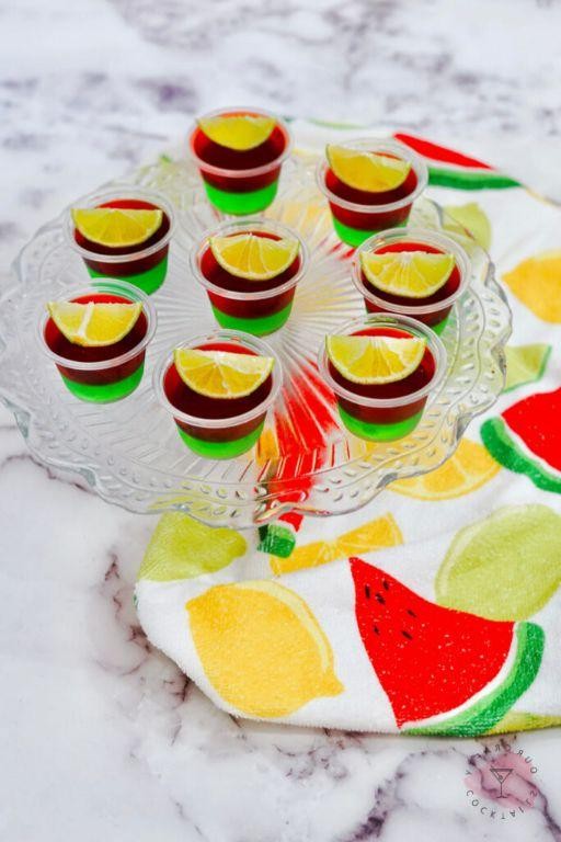 Strawberry Lime Jello Shots