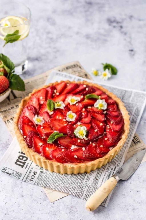 Strawberry Mascarpone Tart