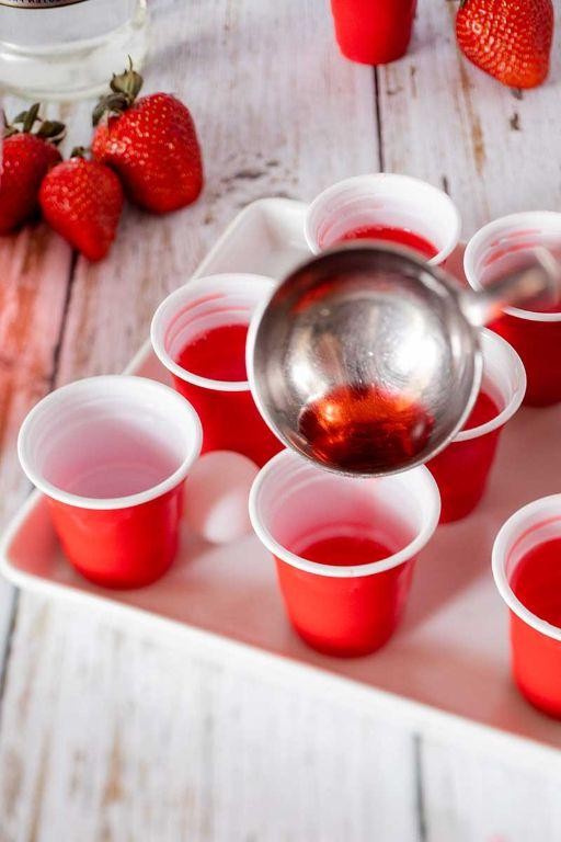 Strawberry Pineapple Jello Shots
