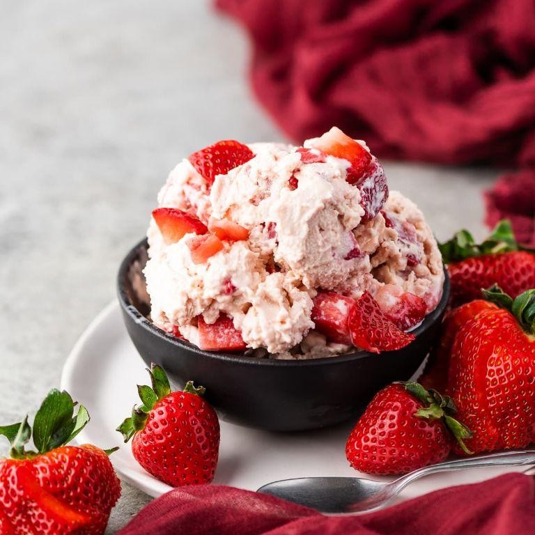Strawberry Protein Ice Cream